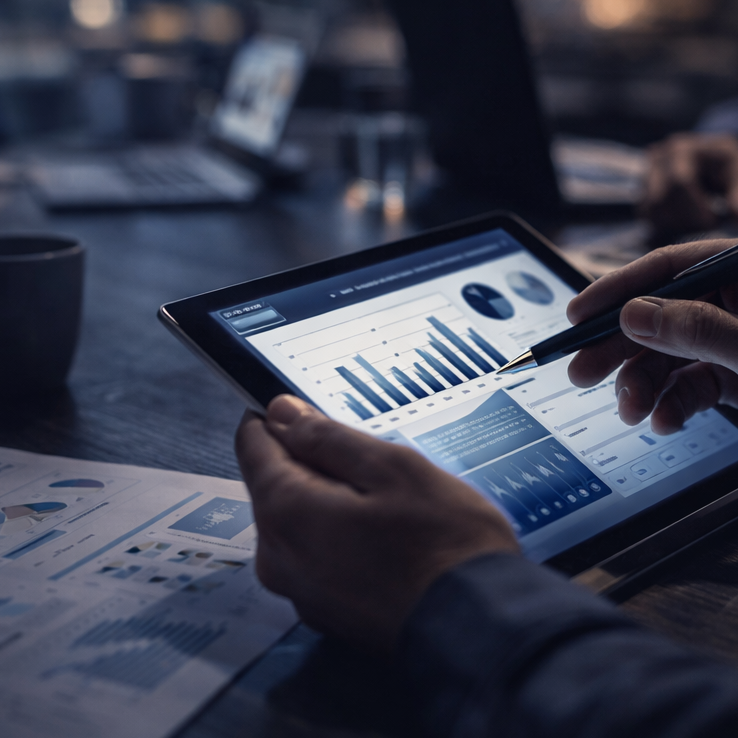 Embedded senior support, notes and documents on a desk
